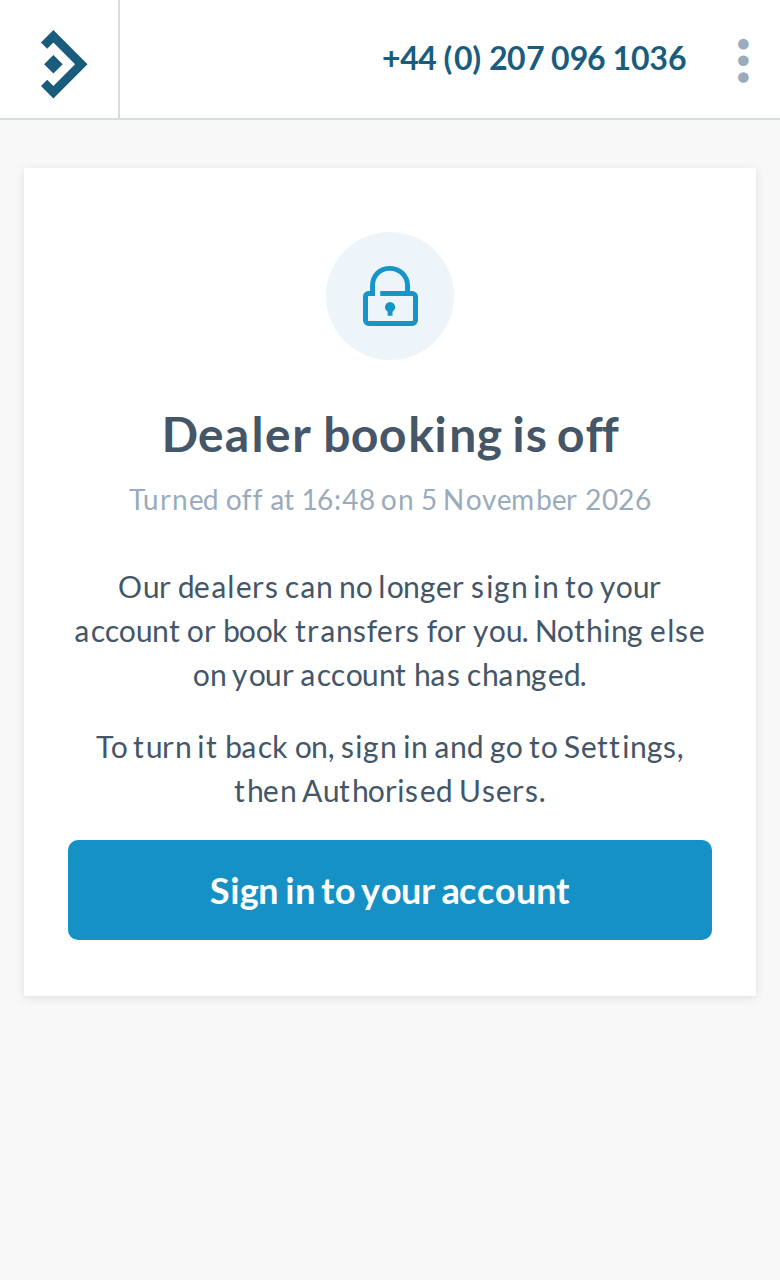 Turn-off page: done, phone